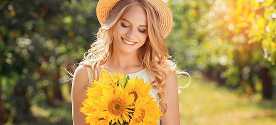 Woman With Flower